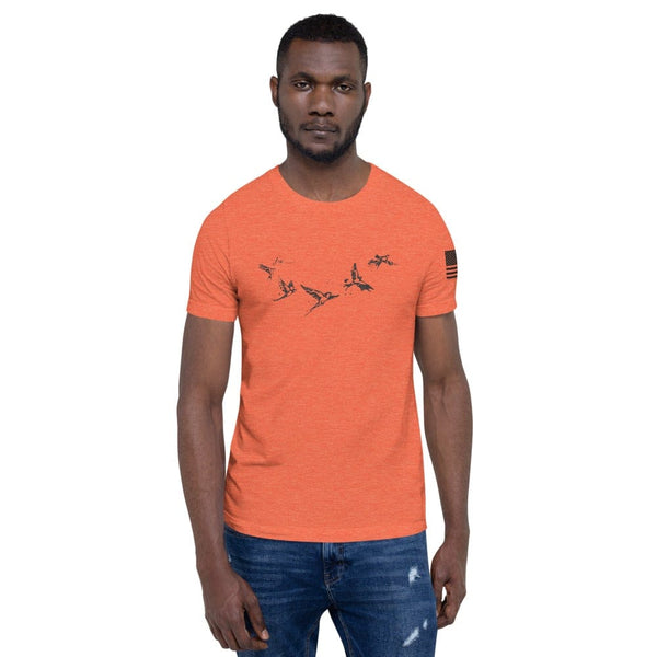 sovereignarm.com Heather Orange / S Free Birds Short-Sleeve Unisex T-Shirt