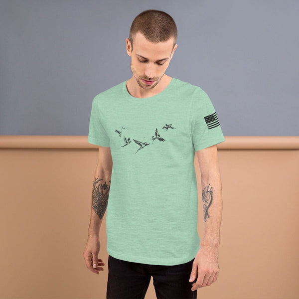 sovereignarm.com Heather Prism Mint / XS Free Birds Short-Sleeve Unisex T-Shirt