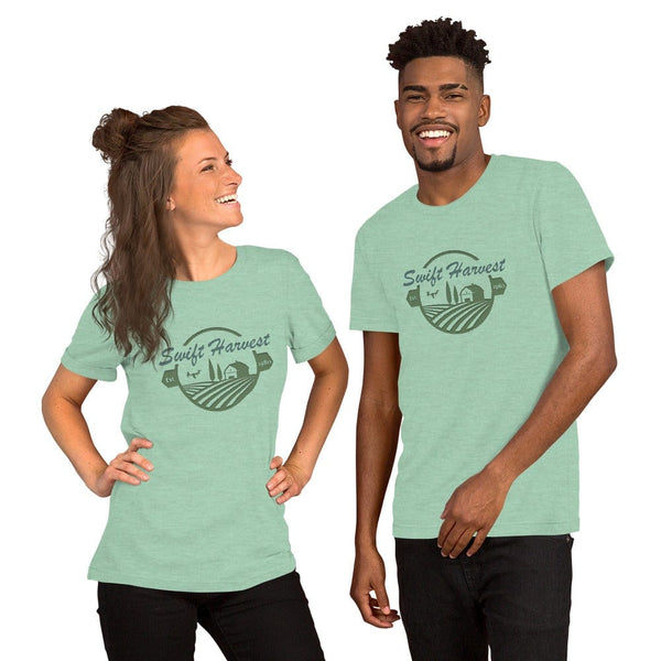 sovereignarm.com Heather Prism Mint / XS Swift Harvest, Farm Short-Sleeve Unisex T-Shirt