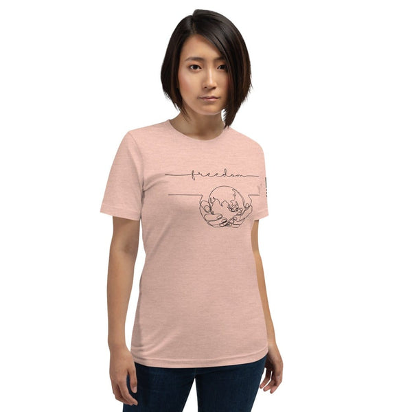 sovereignarm.com Heather Prism Peach / XS World Freedom Short-Sleeve Unisex T-Shirt