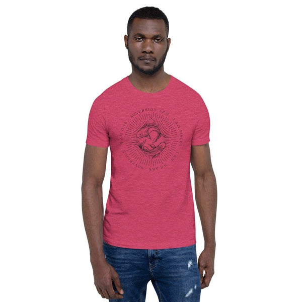 sovereignarm.com Heather Raspberry / S Zodiac Pisces, I am | Black Print Short-Sleeve Unisex T-Shirt