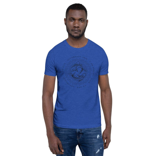 sovereignarm.com Heather True Royal / S Zodiac Pisces, I am | Black Print Short-Sleeve Unisex T-Shirt