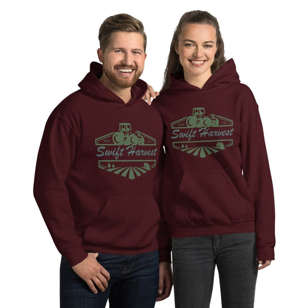 sovereignarm.com Hoodie Maroon / S Swift Harvest Tractor Green Unisex Hoodie