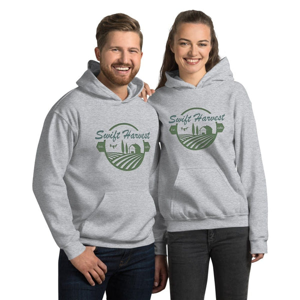 sovereignarm.com Hoodie Sport Grey / S Swift Harvest, Farm | Green Print Unisex Hoodie