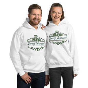 sovereignarm.com Hoodie White / S Swift Harvest Tractor Green Unisex Hoodie