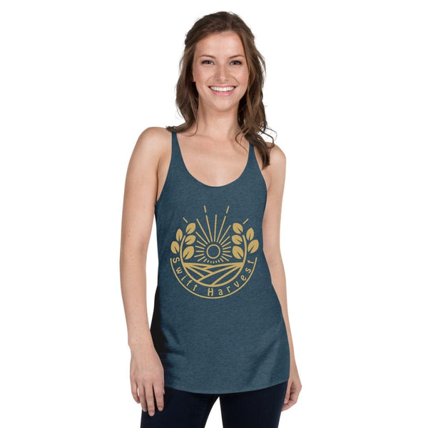 sovereignarm.com Indigo / XS Swift Harvest Sun Shine Gold Women's Racerback Tank