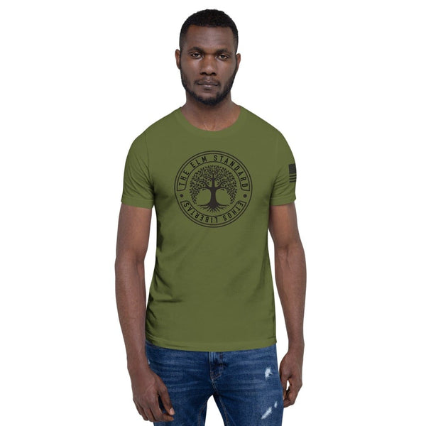 sovereignarm.com Olive / S Elm Standard Ethos Libertas  Short-Sleeve Unisex T-Shirt