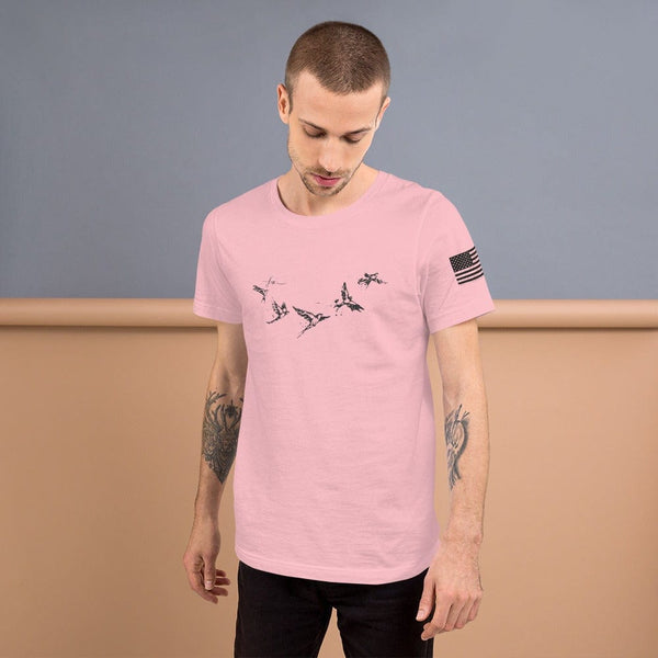 sovereignarm.com Pink / S Free Birds Short-Sleeve Unisex T-Shirt