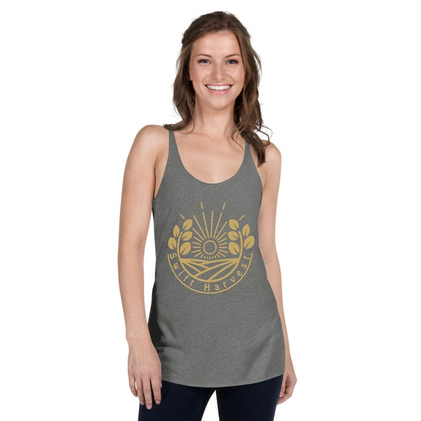 sovereignarm.com Premium Heather / XS Swift Harvest Sun Shine Gold Women's Racerback Tank