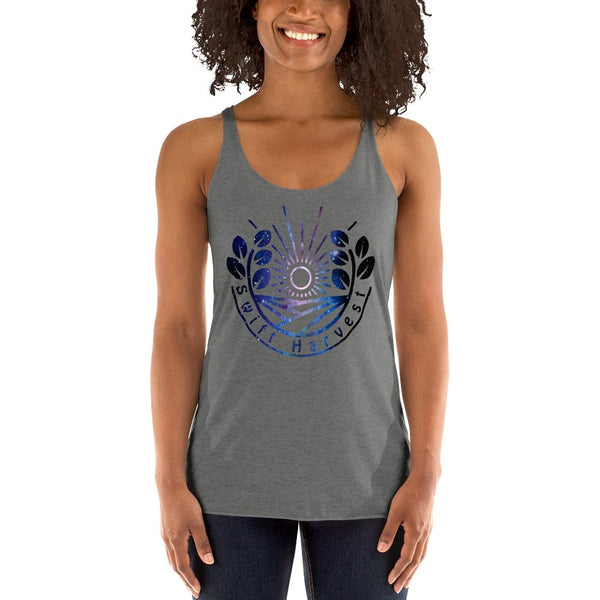 sovereignarm.com Premium Heather / XS Swift Harvest Sun Shine Space Women's Racerback Tank