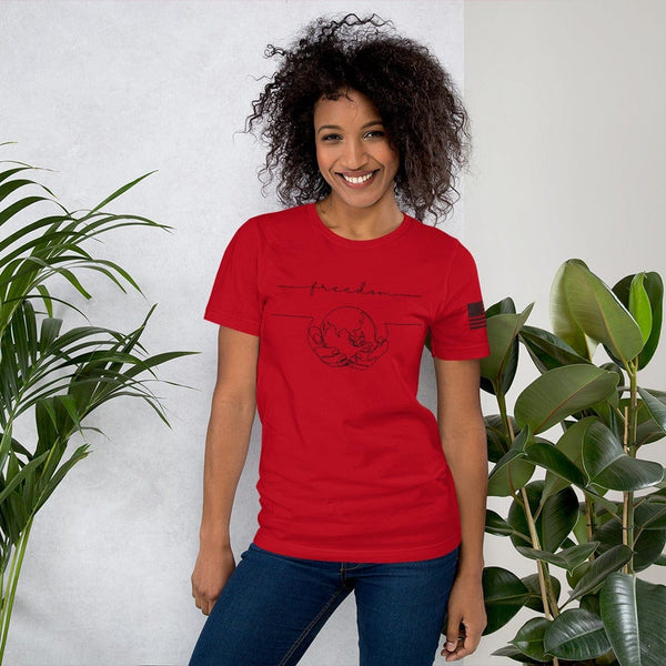 sovereignarm.com Red / S World Freedom Short-Sleeve Unisex T-Shirt