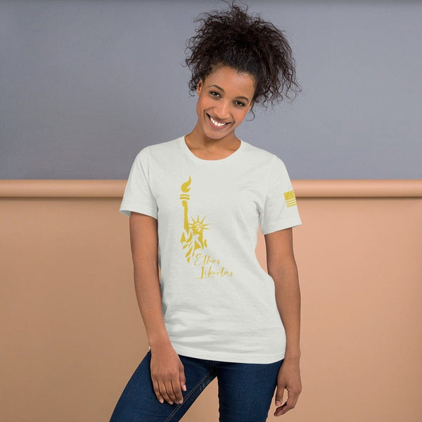 sovereignarm.com Silver / S Ethos Libertas Gold Short-Sleeve Unisex T-Shirt