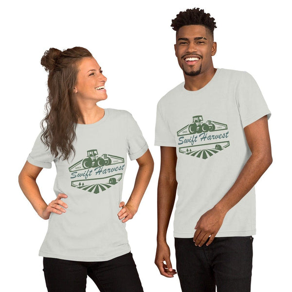 sovereignarm.com Silver / S Swift Harvest Tractor Short-Sleeve Unisex T-Shirt