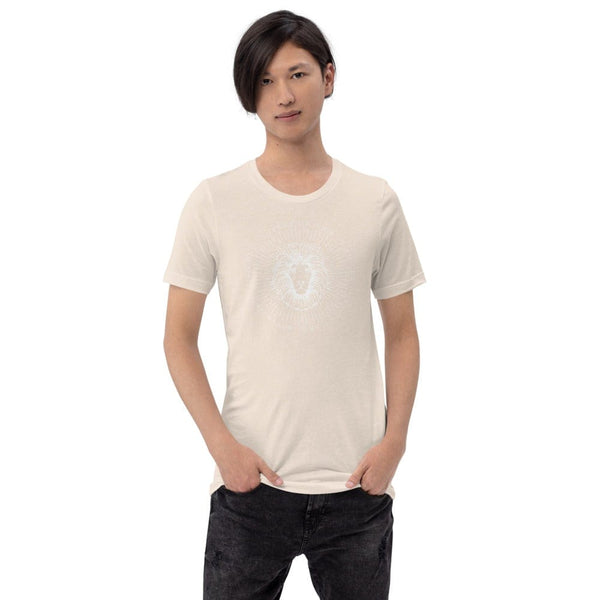 sovereignarm.com Soft Cream / S Zodiac Leo, I am | White Print Short-Sleeve Unisex T-Shirt