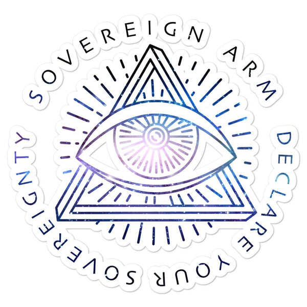 sovereignarm.com Stickers 5.5x5.5 Third Eye | Space Print Bubble-free stickers