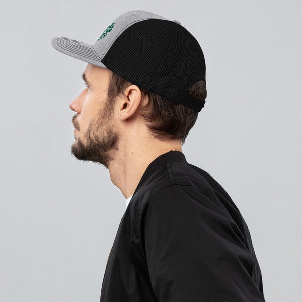 sovereignarm.com Swift Harvest Sun Shine | Green Print Trucker Cap