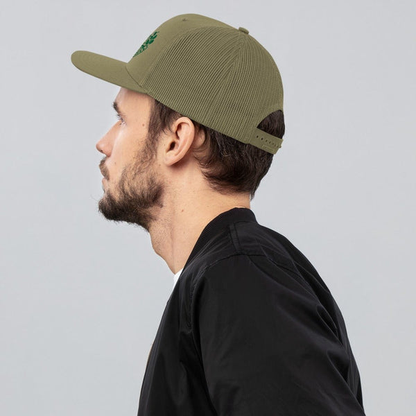 sovereignarm.com Swift Harvest Sun Shine | Green Print Trucker Cap