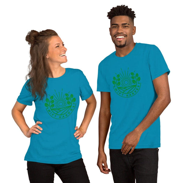 sovereignarm.com t-shirt Aqua / S Swift Harvest, Sun Shine | Green Print Short-Sleeve Unisex T-Shirt