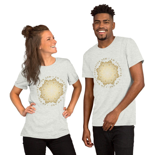 sovereignarm.com t-shirt Ash / S Lotus, I am Whole | Gold Short-Sleeve Unisex T-Shirt