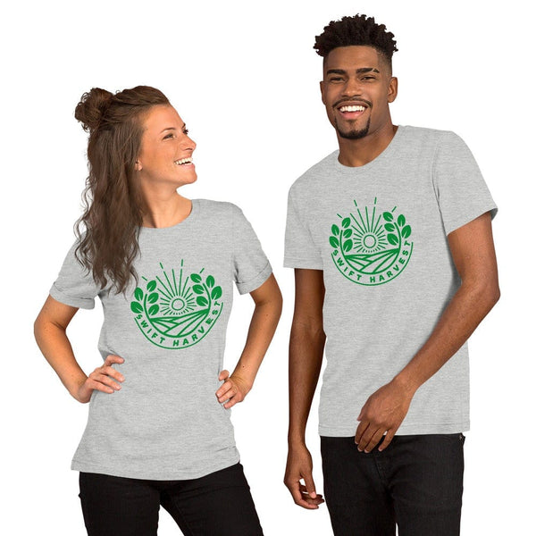 sovereignarm.com t-shirt Athletic Heather / S Swift Harvest, Sun Shine | Green Print Short-Sleeve Unisex T-Shirt