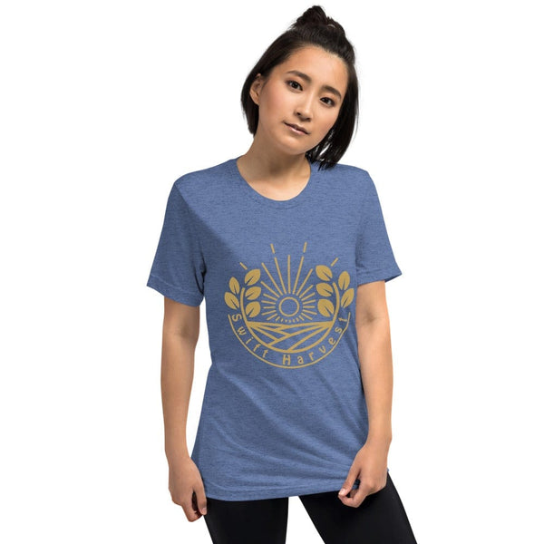 sovereignarm.com t-shirt Blue Triblend / XS Swift Harvest Sun Shine Gold Short sleeve t-shirt