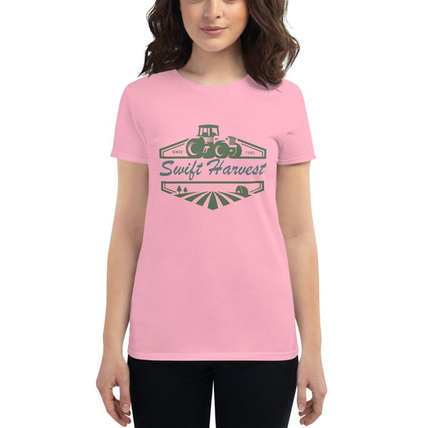 sovereignarm.com t-shirt Charity Pink / S Swift Harvest, Tractor | Green Women's short sleeve t-shirt