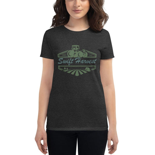 sovereignarm.com t-shirt Heather Dark Grey / S Swift Harvest, Tractor | Green Women's short sleeve t-shirt