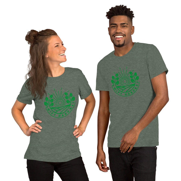 sovereignarm.com t-shirt Heather Forest / S Swift Harvest, Sun Shine | Green Print Short-Sleeve Unisex T-Shirt