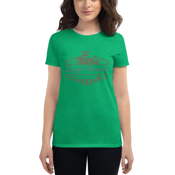 sovereignarm.com t-shirt Heather Green / S Swift Harvest, Tractor | Green Women's short sleeve t-shirt