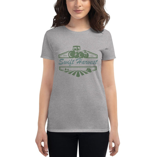 sovereignarm.com t-shirt Heather Grey / S Swift Harvest, Tractor | Green Women's short sleeve t-shirt