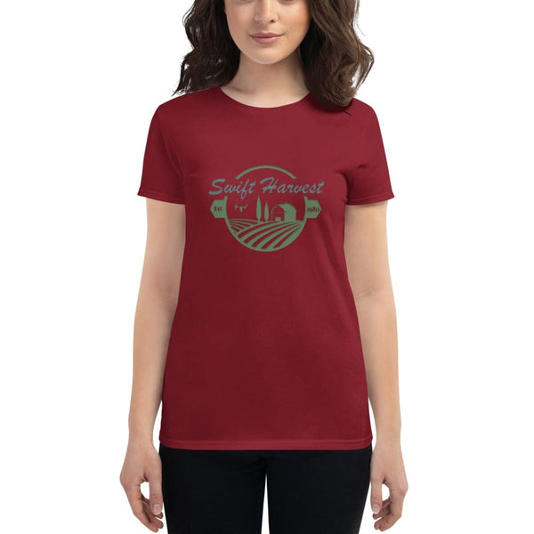 sovereignarm.com t-shirt Independence Red / S Swift Harvest, Farm | Green Print Women's short sleeve t-shirt