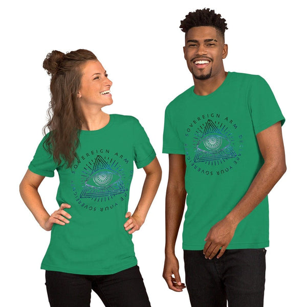 sovereignarm.com t-shirt Kelly / XS Third Eye, Declare Your Sovereignty | Space Print Short-Sleeve Unisex T-Shirt