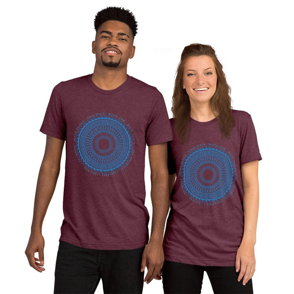 sovereignarm.com t-shirt Maroon Triblend / XS Ancient Cycles | Blue Print Tee