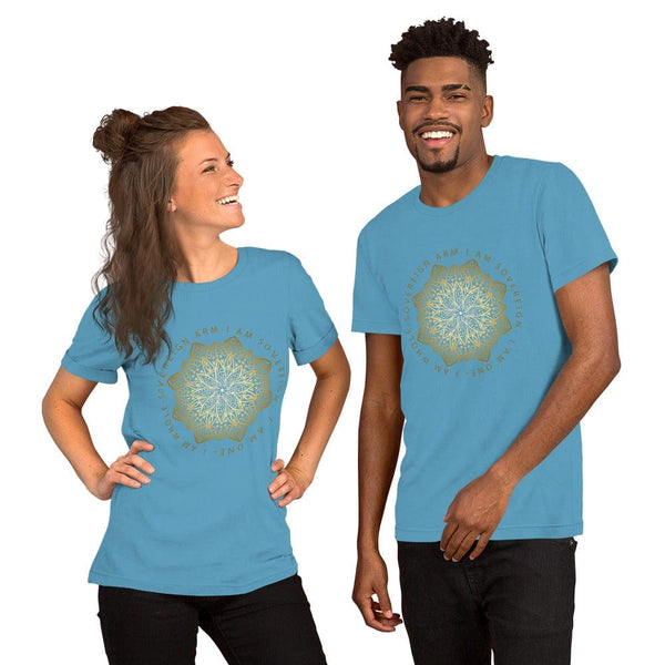 sovereignarm.com t-shirt Ocean Blue / S Lotus, I am Whole | Gold Short-Sleeve Unisex T-Shirt