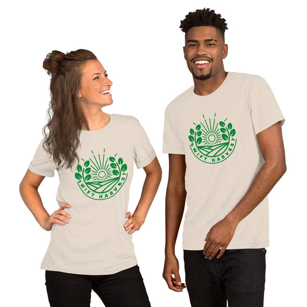 sovereignarm.com t-shirt Soft Cream / S Swift Harvest, Sun Shine | Green Print Short-Sleeve Unisex T-Shirt