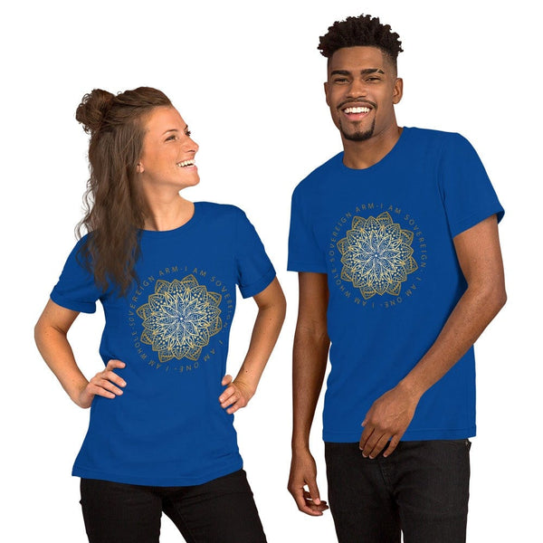 sovereignarm.com t-shirt True Royal / S Lotus, I am Whole | Gold Short-Sleeve Unisex T-Shirt