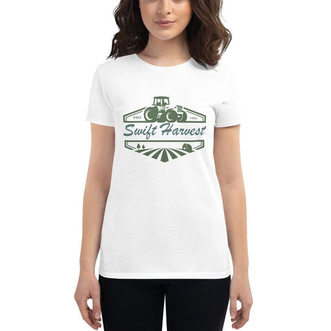 sovereignarm.com t-shirt White / S Swift Harvest, Tractor | Green Women's short sleeve t-shirt