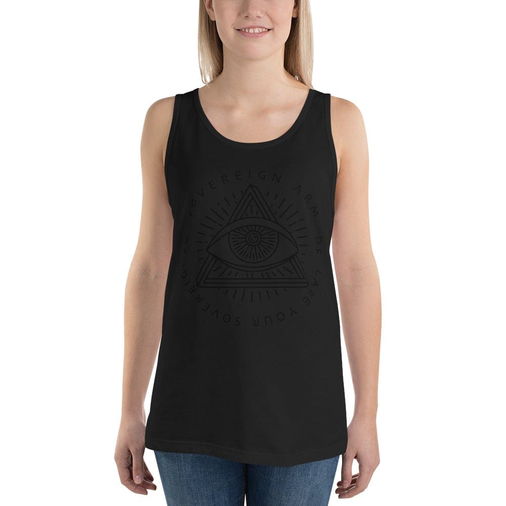 sovereignarm.com Tank top Black / XS Third Eye, Declare Your Sovereignty | Black Print Unisex Tank Top