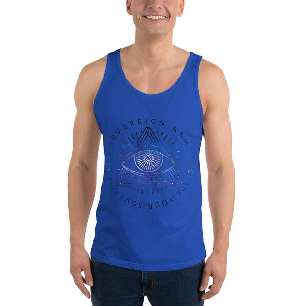 sovereignarm.com Tank top True Royal / XS Third Eye, Declare Your Sovereignty | Space Print Unisex Tank Top