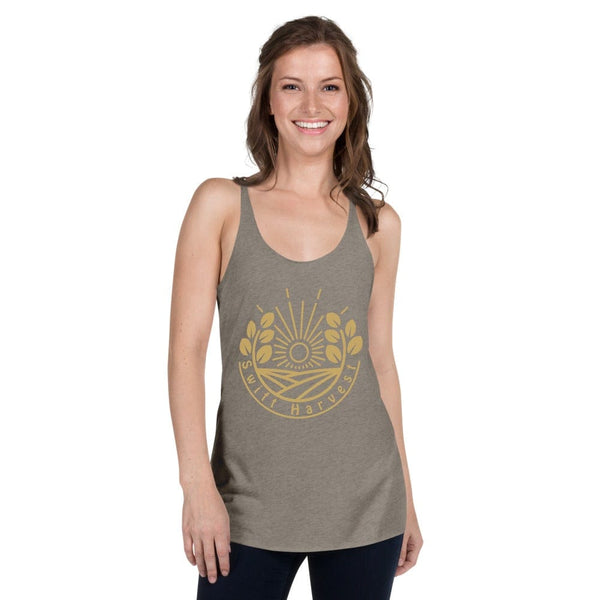 sovereignarm.com Venetian Grey / XS Swift Harvest Sun Shine Gold Women's Racerback Tank