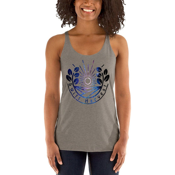 sovereignarm.com Venetian Grey / XS Swift Harvest Sun Shine Space Women's Racerback Tank