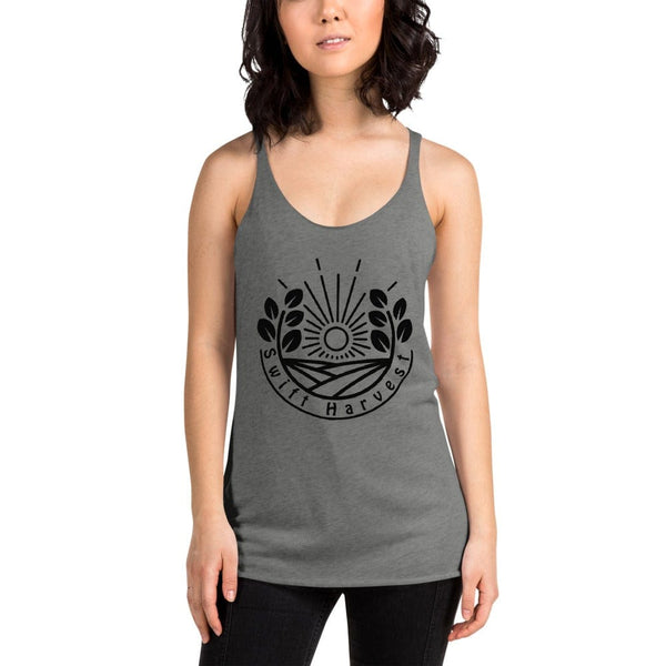 sovereignarm.com Womans Racerback Premium Heather / XS Swift Harvest, Sun Shine | Black Print Women's Racerback Tank