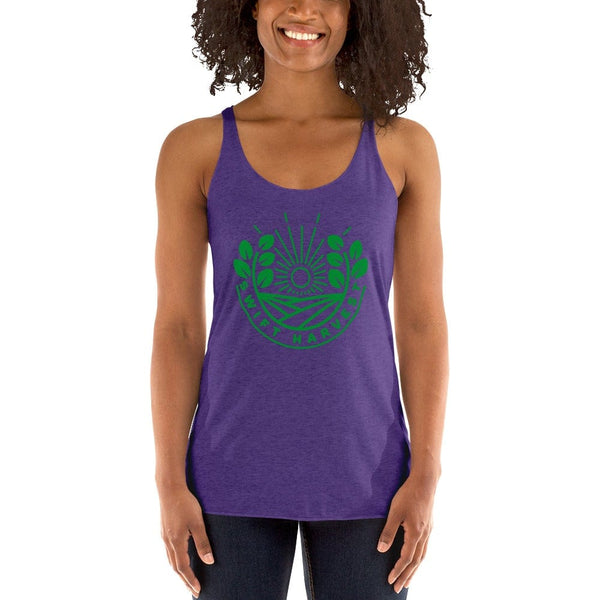 sovereignarm.com Womans Racerback Purple Rush / XS Swift Harvest Sun Shine Green Women's Racerback Tank