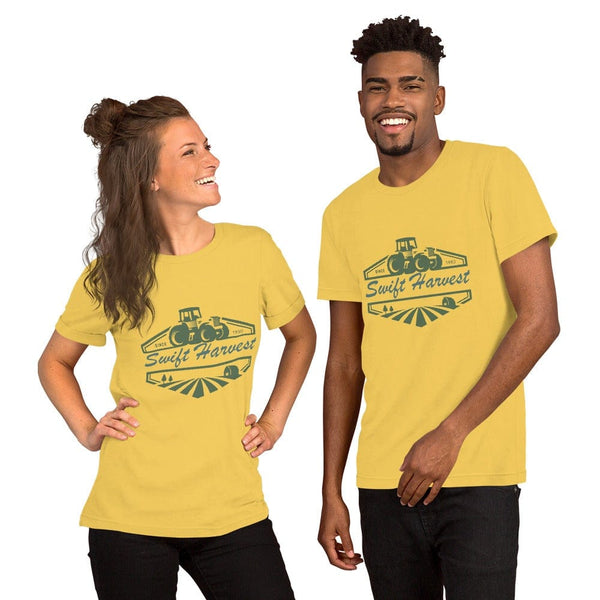 sovereignarm.com Yellow / S Swift Harvest Tractor Short-Sleeve Unisex T-Shirt