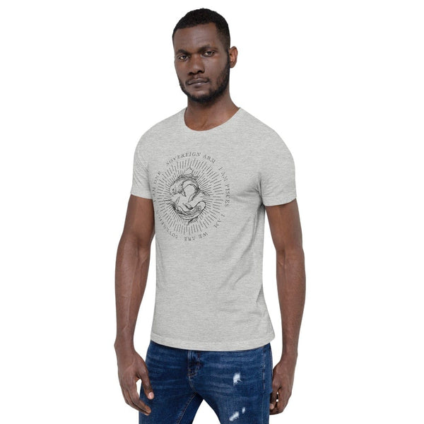 sovereignarm.com Zodiac Pisces, I am | Black Print Short-Sleeve Unisex T-Shirt