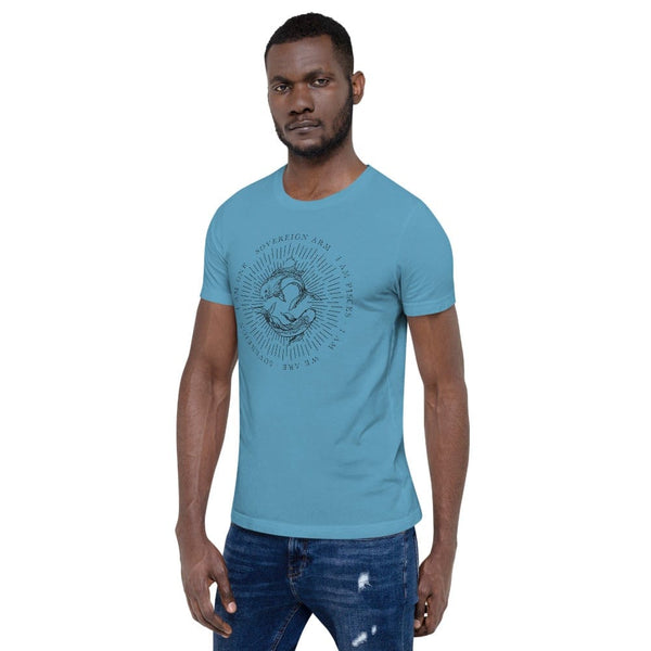 sovereignarm.com Zodiac Pisces, I am | Black Print Short-Sleeve Unisex T-Shirt